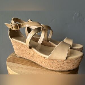 Jimmy Choo Portia Beige Patent Heels ~ Size 38 1/2